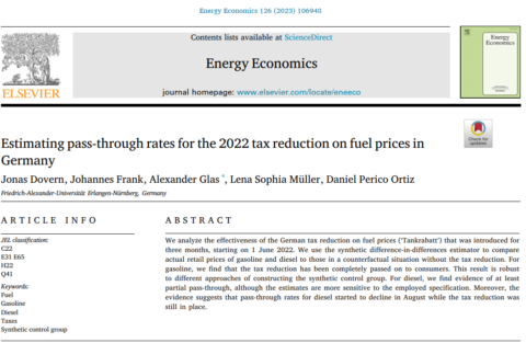 Zum Artikel "Neue Publikation in Energy Economics"